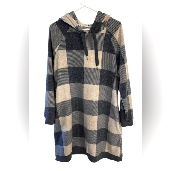 Koolaburra Dresses & Skirts - Koolaburra by Ugg, Hooded Sweater Dress/Lounger with Pockets, SZ: M, Plaid